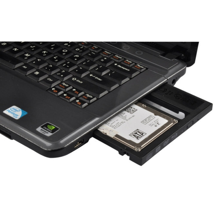 Universal 9 / 9.5mm SATA3 Hard Disk Drive HDD Caddy Adapter Bay Bracket for Notebook(Black) - Caddies & Enclosures by PMC TechLife | Online Shopping South Africa | PMC TechLife