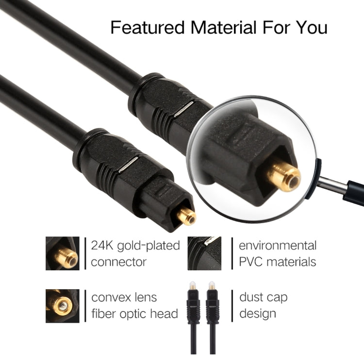 EMK 1m OD4.0mm Toslink Male to Male Digital Optical Audio Cable - free shipping - PMC TechLife - Order now!