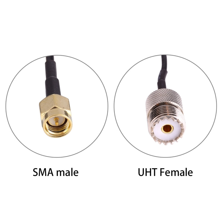 15cm UHF Female to SMA Male Adapter RG174 Cable - free shipping - PMC TechLife - Order now!
