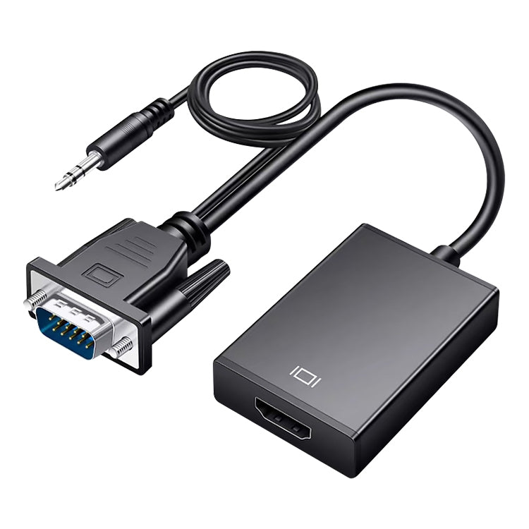 HDCO-VGAM2 1080P VGA Male to HDMI Female Converter with 3.5mm Audio Cable - Converter by PMC Jewellery | Online Shopping South Africa | PMC Jewellery