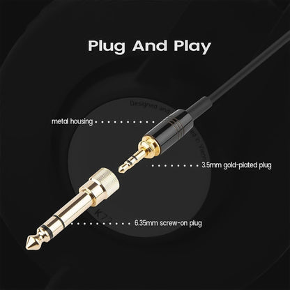 ZS0225 Headphone Audio Cable for AKG Q701 / Pioneer HDJ-2000 (Black) - Headset Accessories by PMC Jewellery | Online Shopping South Africa | PMC Jewellery