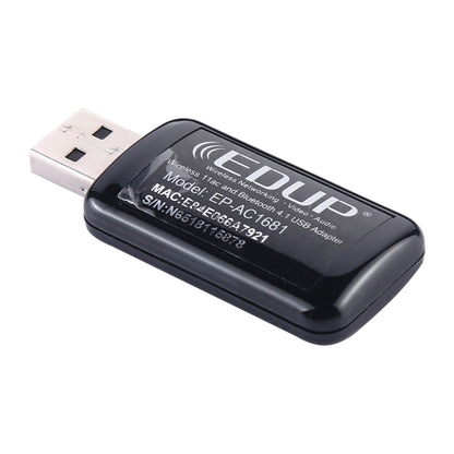 EDUP EP-AC1681 2 in 1 AC1200Mbps 2.4GHz & 5.8GHz Dual Band USB WiFi Adapter External Network Card with Bluetooth 4.1 Function - USB Network Adapter by EDUP | Online Shopping South Africa | PMC Jewellery