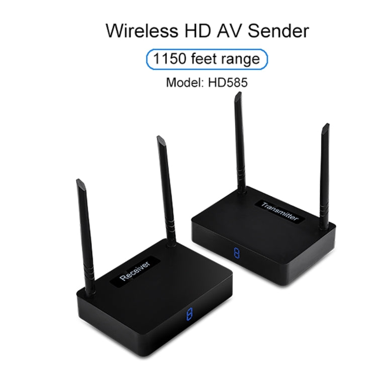 Measy HD585 5.8GHz Wireless HD AV Sender with Infrared Return Function, Transmission Distance: 350m - free shipping - PMC TechLife - Order now!