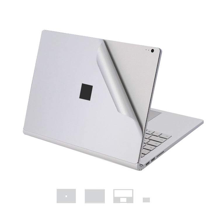 4 in 1 Notebook Shell Protective Film Sticker Set for Microsoft Surface Book 13.5 inch(Silver) - Screen & Keyboard Cover by PMC Jewellery | Online Shopping South Africa | PMC Jewellery