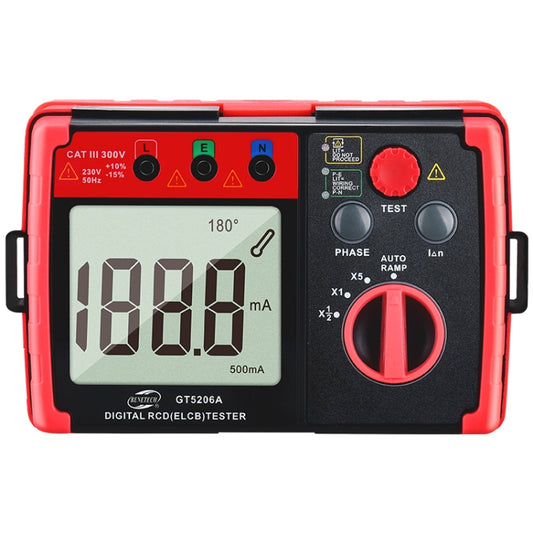 BENETECH GT5206A Professional LCD Digital Leakage Protector Switch Tester - Battery & Resistance Tester by BENETECH | Online Shopping South Africa | PMC Jewellery | Buy Now Pay Later Mobicred