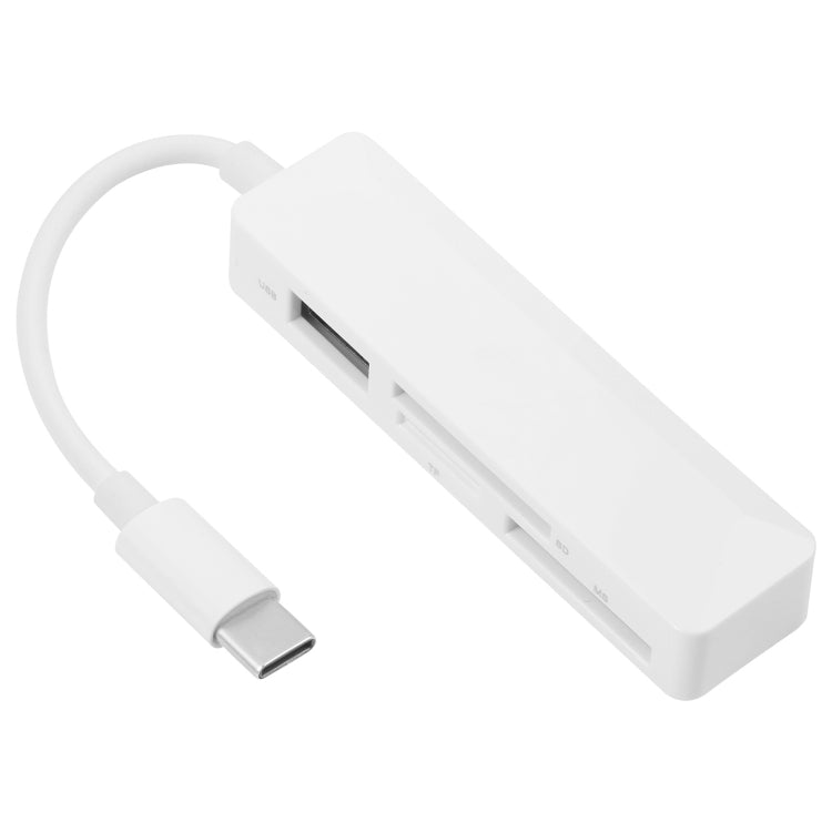 4 in 1 MS + SD + TF + USB2.0 Multi-function Card Reader for Type-C Devices - U Disk & Card Reader by PMC TechLife | Online Shopping South Africa | PMC TechLife