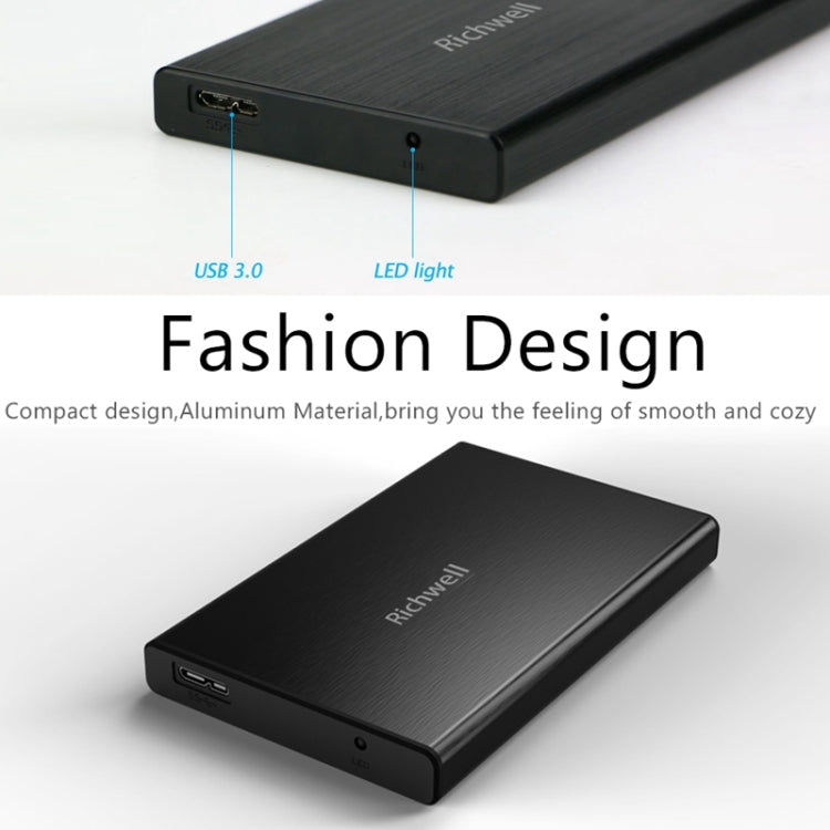 Richwell SATA R23-SATA-500GB 500GB 2.5 inch USB3.0 Interface Mobile Hard Disk Drive(Black) - free shipping - PMC TechLife - Order now!