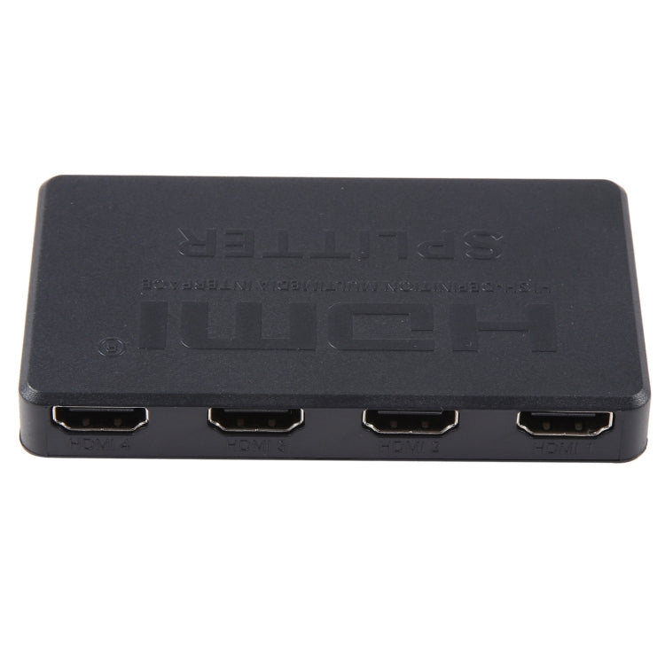 3D 4K HDMI Splitter Box, 1 Input x 4 Output, USB Power Supply(Black) - Splitter by PMC TechLife | Online Shopping South Africa | PMC TechLife | Buy Now Pay Later Mobicred