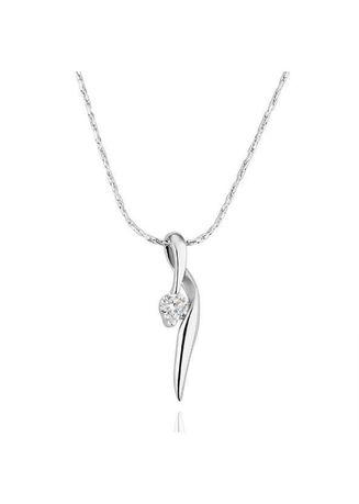 Stylish and elegant 18K white gold plated necklace perfect for any occasion.