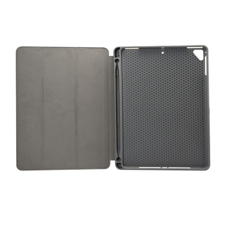 Marble Texture Pattern Horizontal Flip Case for iPad 9.7 (2018) , with Three-folding Holder & Pen Slots(Black) - iPad 9.7 (2018) & (2017) Cases by PMC TechLife | Online Shopping South Africa | PMC TechLife | Buy Now Pay Later Mobicred