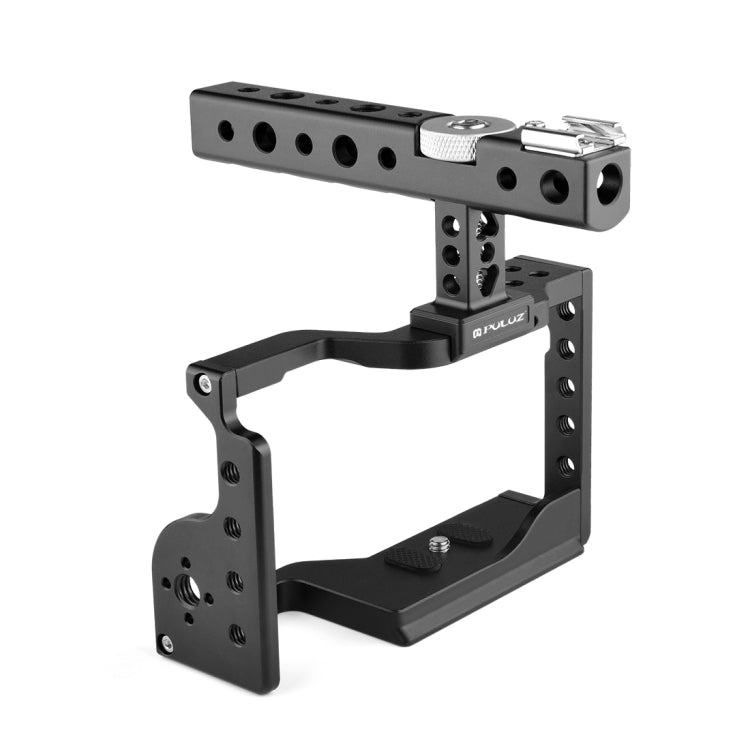 PULUZ Video Camera Cage Stabilizer with Handle for Sony A6600 / ILCE-6600(Black) - free shipping - PMC TechLife - Order now!