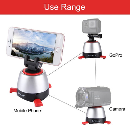 PULUZ Electronic 360 Degree Rotation Panoramic Head with Remote Controller for Smartphones, GoPro, DSLR Cameras(Red) - Tripod Heads by PULUZ | Online Shopping South Africa | PMC Jewellery | Buy Now Pay Later Mobicred