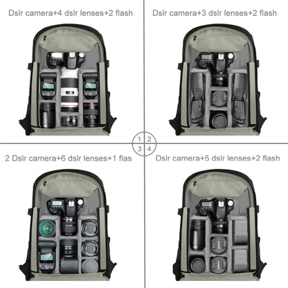 PULUZ Outdoor Portable Waterproof Scratch-proof Dual Shoulders Backpack Handheld PTZ Stabilizer Camera Bag with Rain Cover for Digital Camera, DJI Ronin-SC / Ronin-S (Black) - Backpack by PULUZ | Online Shopping South Africa | PMC Jewellery | Buy Now Pay Later Mobicred