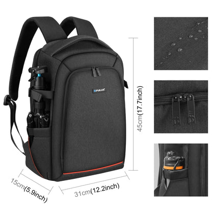 PULUZ Outdoor Portable Waterproof Scratch-proof Dual Shoulders Backpack Handheld PTZ Stabilizer Camera Bag with Rain Cover for Digital Camera, DJI Ronin-SC / Ronin-S (Black) - Backpack by PULUZ | Online Shopping South Africa | PMC Jewellery | Buy Now Pay Later Mobicred