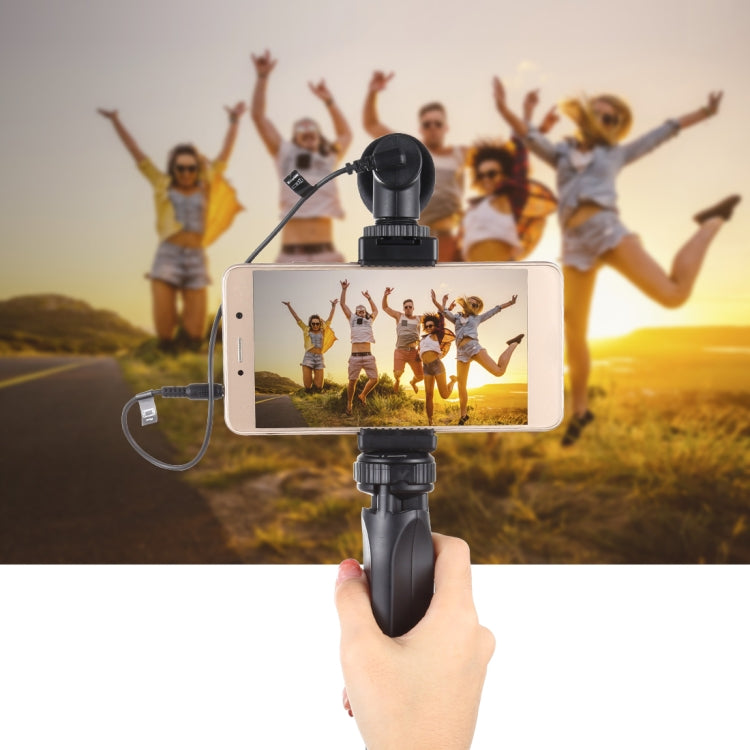 PULUZ Pocket Mini Plastic Tripod Mount with Phone Clamp for Smartphones(Black) - Tripods by PULUZ | Online Shopping South Africa | PMC TechLife