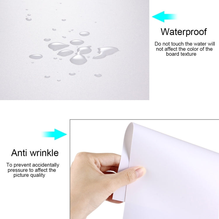 PULUZ Photography Background PVC Paper Kits for Studio Tent Box, Size: 156cm x 80cm(White) - Solid Color by PULUZ | Online Shopping South Africa | PMC TechLife | Buy Now Pay Later Mobicred