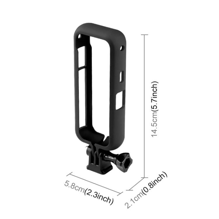 PULUZ PC Protective Frame for Insta360 ONE X2, with Adapter Mount & Screw(Black) - Mount & Holder by PULUZ | Online Shopping South Africa | PMC TechLife