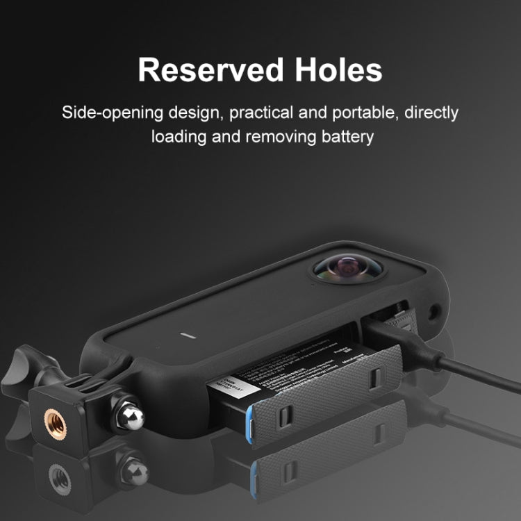 PULUZ PC Protective Frame for Insta360 ONE X2, with Adapter Mount & Screw(Black) - Mount & Holder by PULUZ | Online Shopping South Africa | PMC TechLife