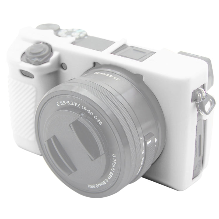 PULUZ Soft Silicone Protective Case for Sony ILCE-6300 / A6400(White) - Protective Case by PULUZ | Online Shopping South Africa | PMC TechLife | Buy Now Pay Later Mobicred