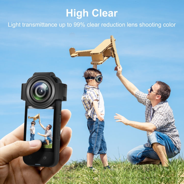 For Insta360 X3 PULUZ Upgrade Optical Glass Lens Guard Protective Cover - free shipping - PMC TechLife - Order now!