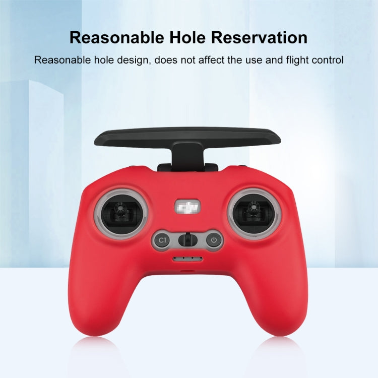 For DJI FPV Combo Remote Control PULUZ Silicone Protective Case(Red) -  by PULUZ | Online Shopping South Africa | PMC TechLife