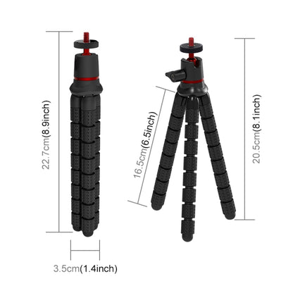 PULUZ Mini Octopus Flexible Tripod Holder with Remote Control for SLR Cameras, GoPro, Cellphone - Portable Mini Tripod by PULUZ | Online Shopping South Africa | PMC Jewellery | Buy Now Pay Later Mobicred