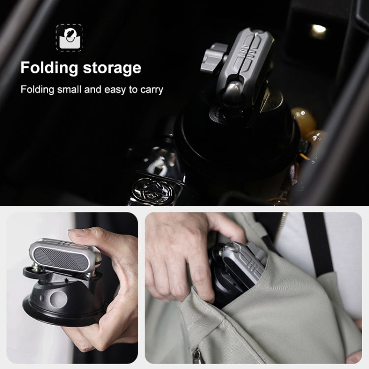 PULUZ Car Suction Cup Arm Mount with Phone Clamp & Mount Adapter & Long Screw - Helmet Mount by PULUZ | Online Shopping South Africa | PMC Jewellery