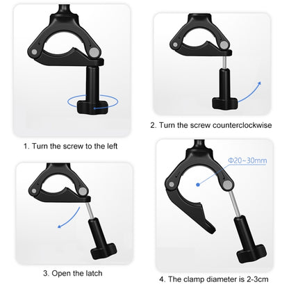 PULUZ Handlebar  Arm Mount with Phone Clamp & Mount Adapter & Long Screw - Helmet Mount by PULUZ | Online Shopping South Africa | PMC Jewellery