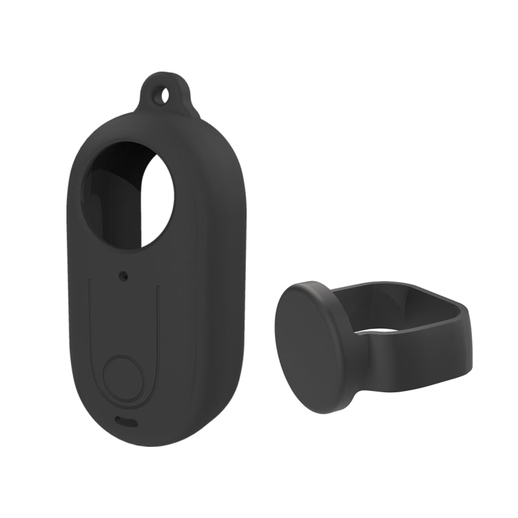 For Insta360 GO 3 PULUZ Camera Silicone Case with Lens  Cover (Black) - Case & Bags by PULUZ | Online Shopping South Africa | PMC Jewellery