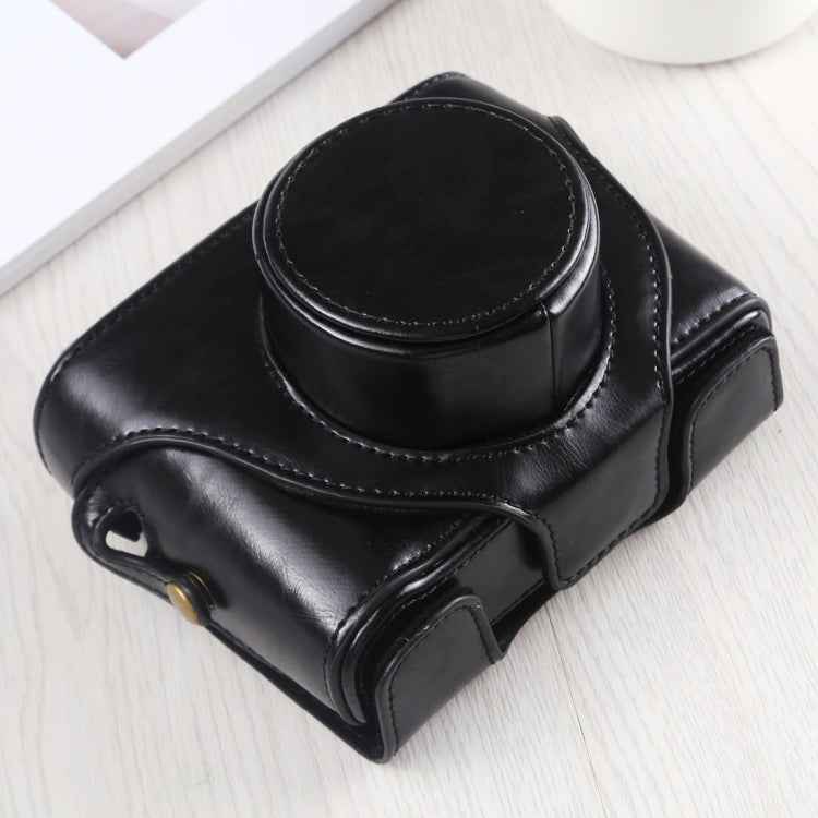 Full Body Camera PU Leather Case Bag with Strap for FUJIFILM X10 / X20(Black) - Leather Bag by PMC Jewellery | Online Shopping South Africa | PMC Jewellery