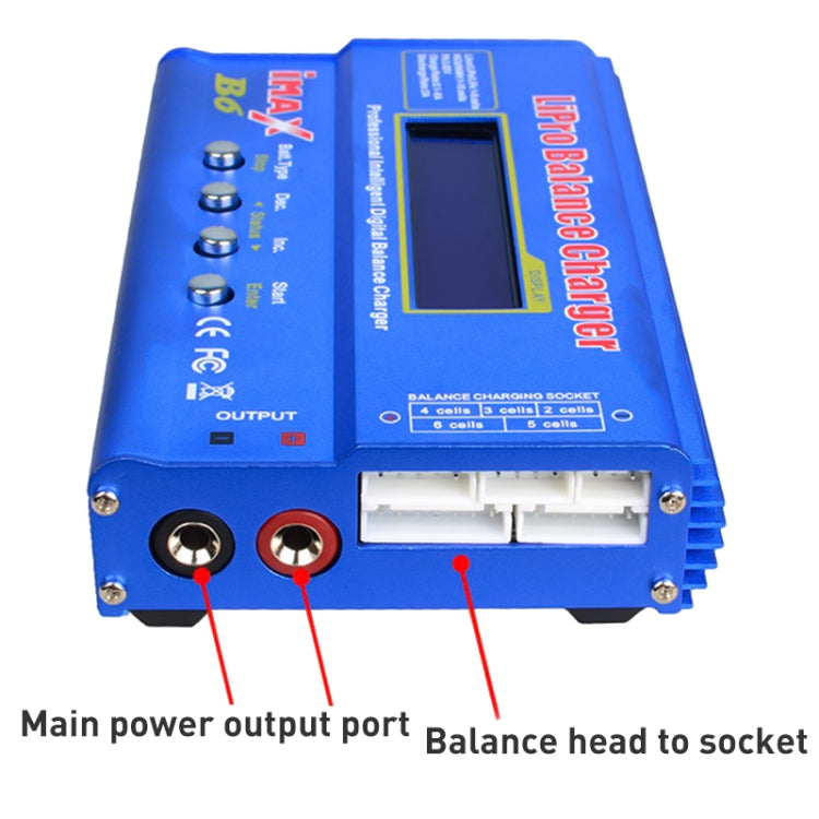 iMAX B6 Digital RC Lipo NiMH Battery Balance Charger(Blue) - free shipping - PMC TechLife - Order now!