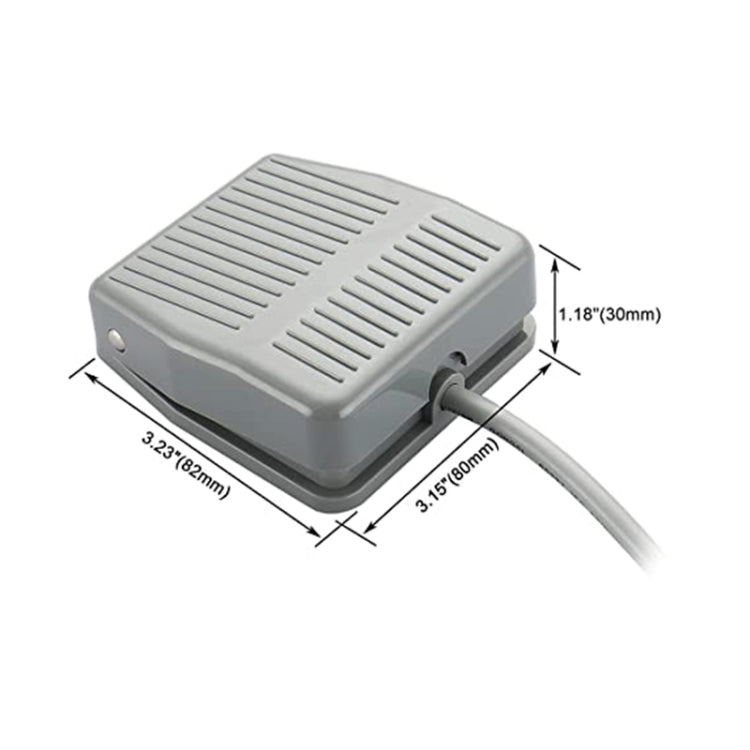 TFS-201 AC 250V 10 A Electric Power Plastic Foot Switch Power Pedal, Cable Length: 1m - Door Window Alarm by PMC TechLife | Online Shopping South Africa | PMC TechLife