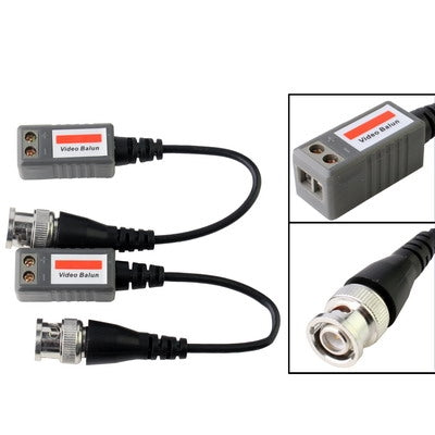 2 PCS 1 Channel Passive Video Transceiver(Grey) - free shipping - PMC TechLife - Order now!