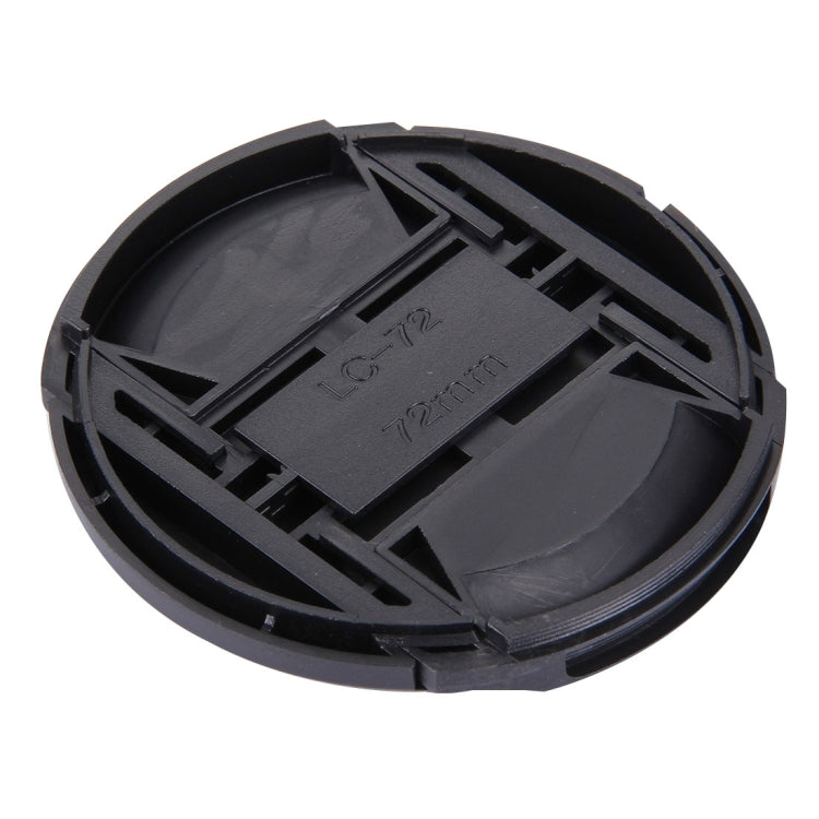 72mm Center Pinch Camera Lens Cap(Black) - Lens Cap by PMC Jewellery | Online Shopping South Africa | PMC Jewellery