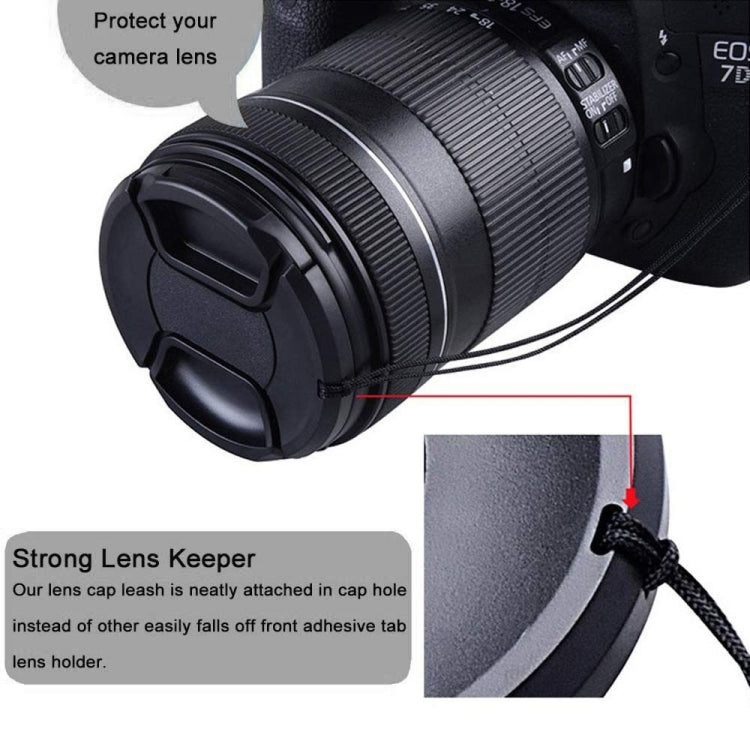 72mm Center Pinch Camera Lens Cap(Black) - Lens Cap by PMC TechLife | Online Shopping South Africa | PMC TechLife