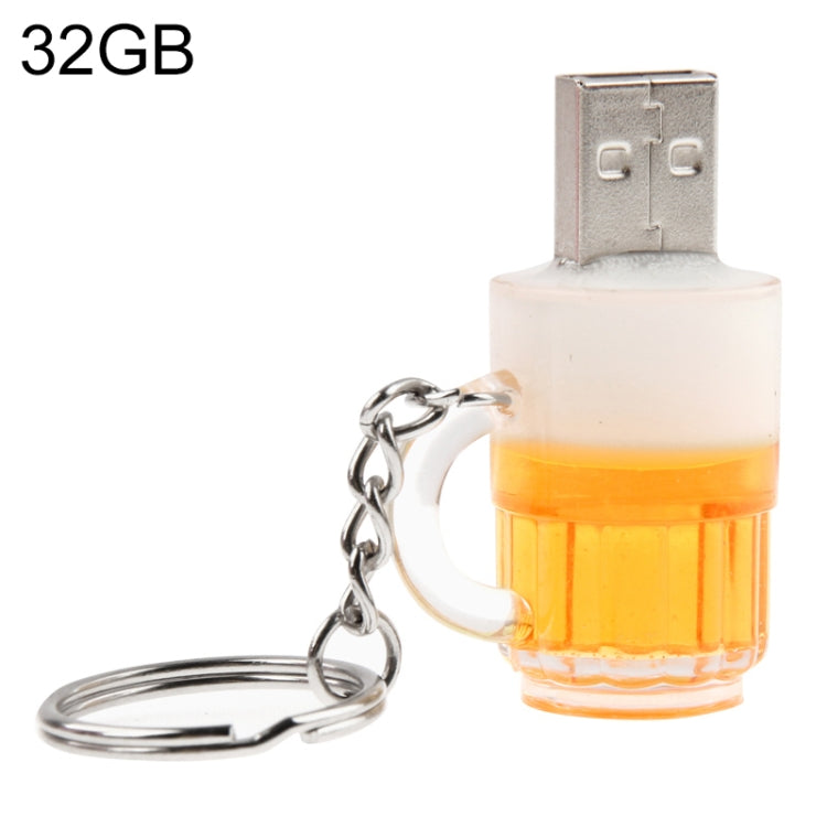 Beer Keychain Style USB Flash Disk with 32GB Memory - USB Flash Drives by PMC Jewellery | Online Shopping South Africa | PMC Jewellery