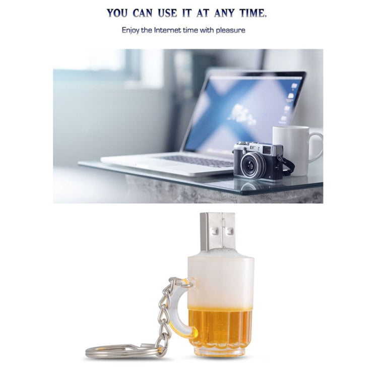 Beer Keychain Style USB Flash Disk with 32GB Memory - USB Flash Drives by PMC TechLife | Online Shopping South Africa | PMC TechLife