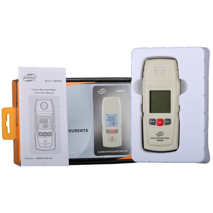 BENETECH GM8805 LCD Display Handheld Carbon Monoxide CO Monitor Detector Meter Tester, Measure Range: 0-1000ppm(White) - Gas Monitor by BENETECH | Online Shopping South Africa | PMC Jewellery | Buy Now Pay Later Mobicred