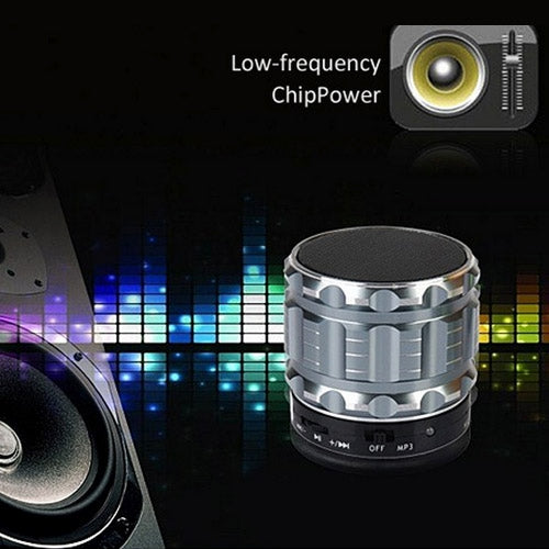 S28 Metal Mobile Bluetooth Stereo Portable Speaker with Hands-free Call Function(Brown) - Desktop Speaker by PMC TechLife | Online Shopping South Africa | PMC TechLife