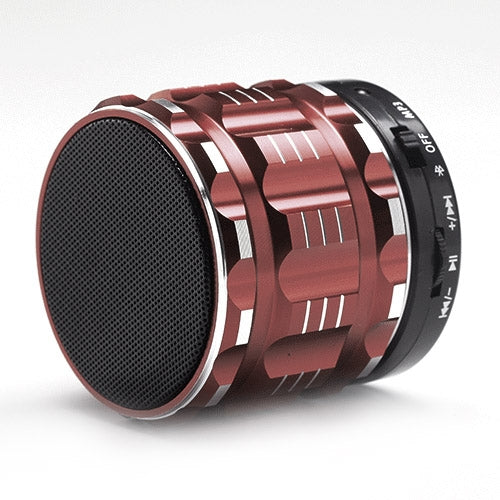 S28 Metal Mobile Bluetooth Stereo Portable Speaker with Hands-free Call Function(Brown) - Desktop Speaker by PMC TechLife | Online Shopping South Africa | PMC TechLife