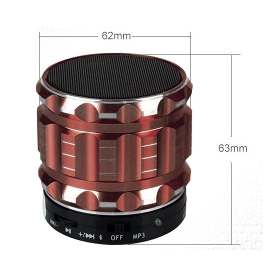 S28 Metal Mobile Bluetooth Stereo Portable Speaker with Hands-free Call Function(Brown) - Desktop Speaker by PMC TechLife | Online Shopping South Africa | PMC TechLife