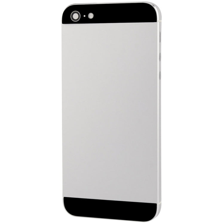 Full Housing Alloy Back Cover for iPhone 5(Silver) - iPhone 5 Parts by PMC TechLife | Online Shopping South Africa | PMC TechLife