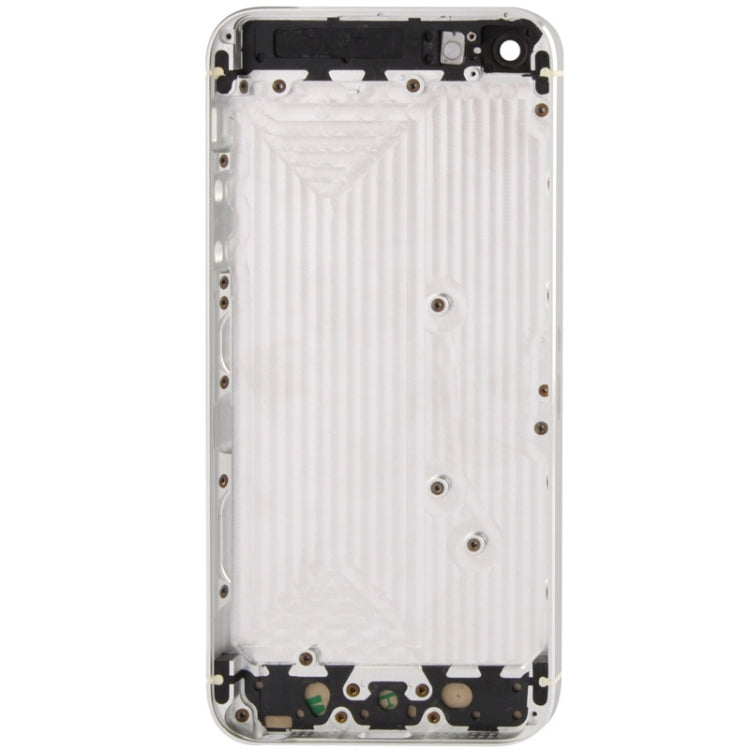 Full Housing Alloy Back Cover for iPhone 5(Silver) - iPhone 5 Parts by PMC TechLife | Online Shopping South Africa | PMC TechLife