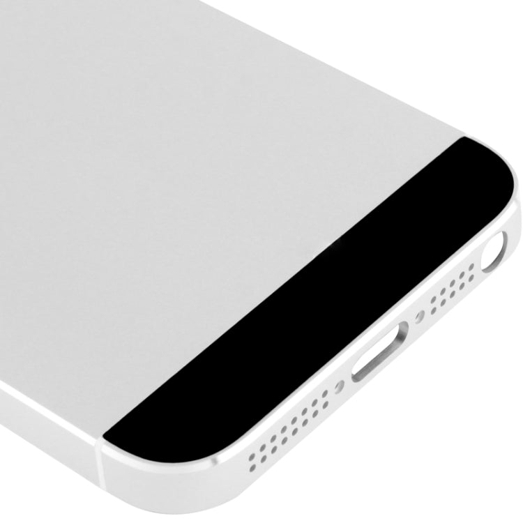 Full Housing Alloy Back Cover for iPhone 5(Silver) - iPhone 5 Parts by PMC TechLife | Online Shopping South Africa | PMC TechLife