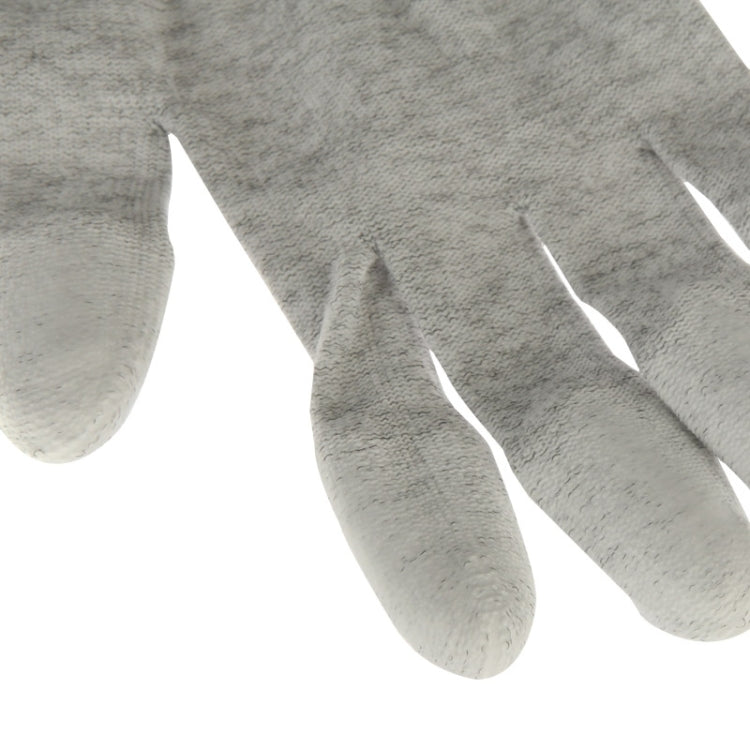 Anti Static ESD Safe Universal Size PU Fingertip Coating Gloves for Computer / Electronic / Phone Repair, Pair of 2(Grey) - free shipping - PMC TechLife - Order now!
