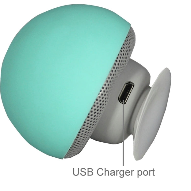 Mushroom Shape Bluetooth Speaker with Suction Holder(Green) - Desktop Speaker by PMC TechLife | Online Shopping South Africa | PMC TechLife