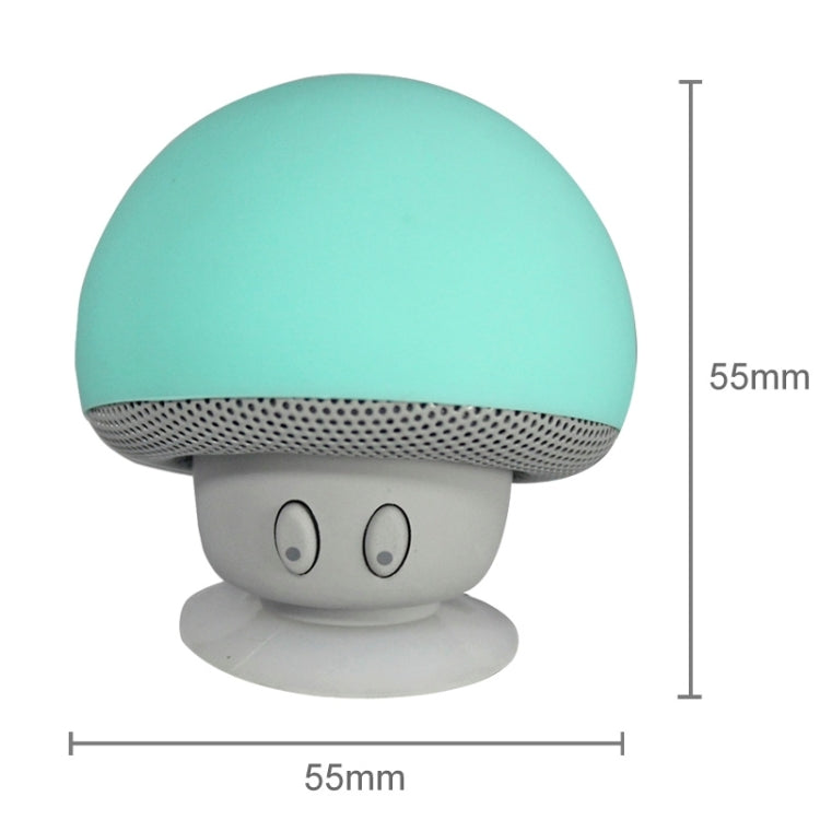Mushroom Shape Bluetooth Speaker with Suction Holder(Green) - Desktop Speaker by PMC TechLife | Online Shopping South Africa | PMC TechLife
