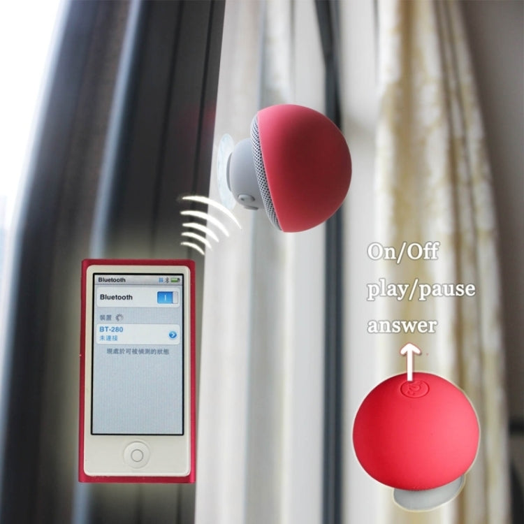 Mushroom Shape Bluetooth Speaker with Suction Holder(Blue) - Desktop Speaker by PMC TechLife | Online Shopping South Africa | PMC TechLife