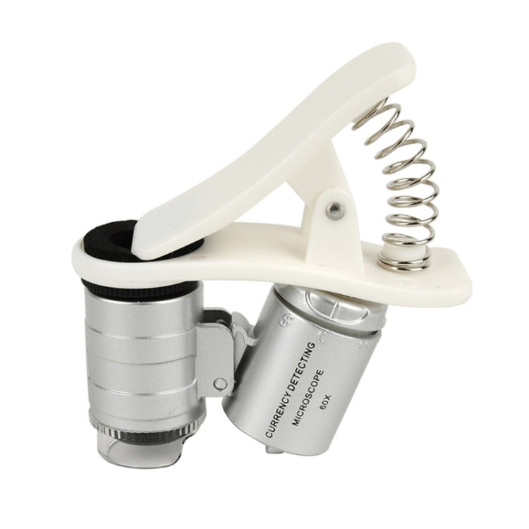 Universal Clip-type LED phone 60X Microscope / Micro Lens - Telescope & Microscope by PMC TechLife | Online Shopping South Africa | PMC TechLife