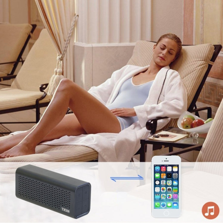 YM-308 Portable Rechargeable NFC Bluetooth Speaker, Support TF Card(Black) - Desktop Speaker by PMC TechLife | Online Shopping South Africa | PMC TechLife